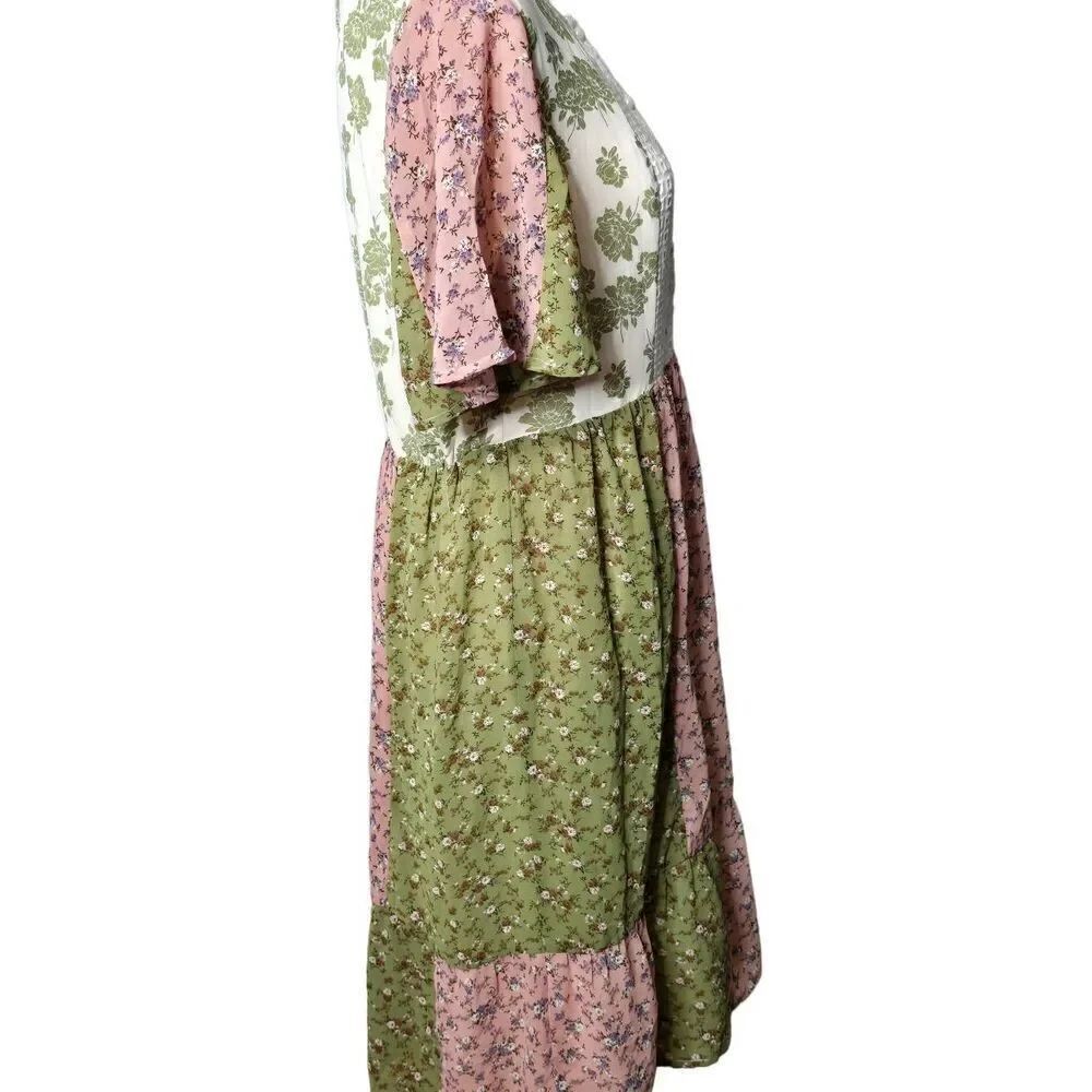 Piper & Scoot Patchwork Midi Dress - Picture 3 of 5